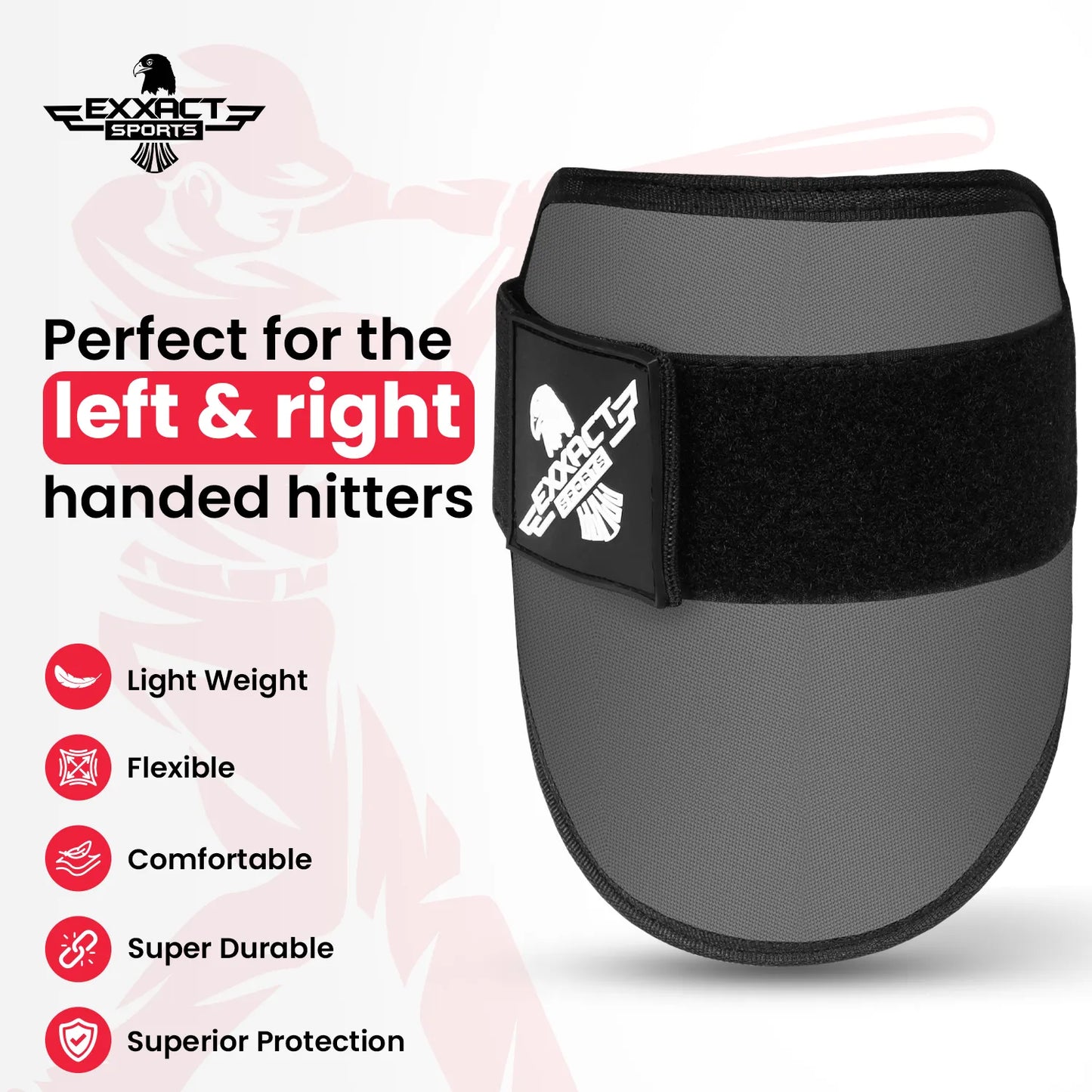 Baseball Elbow Guard with Adjustable Strap (Dark Gray)