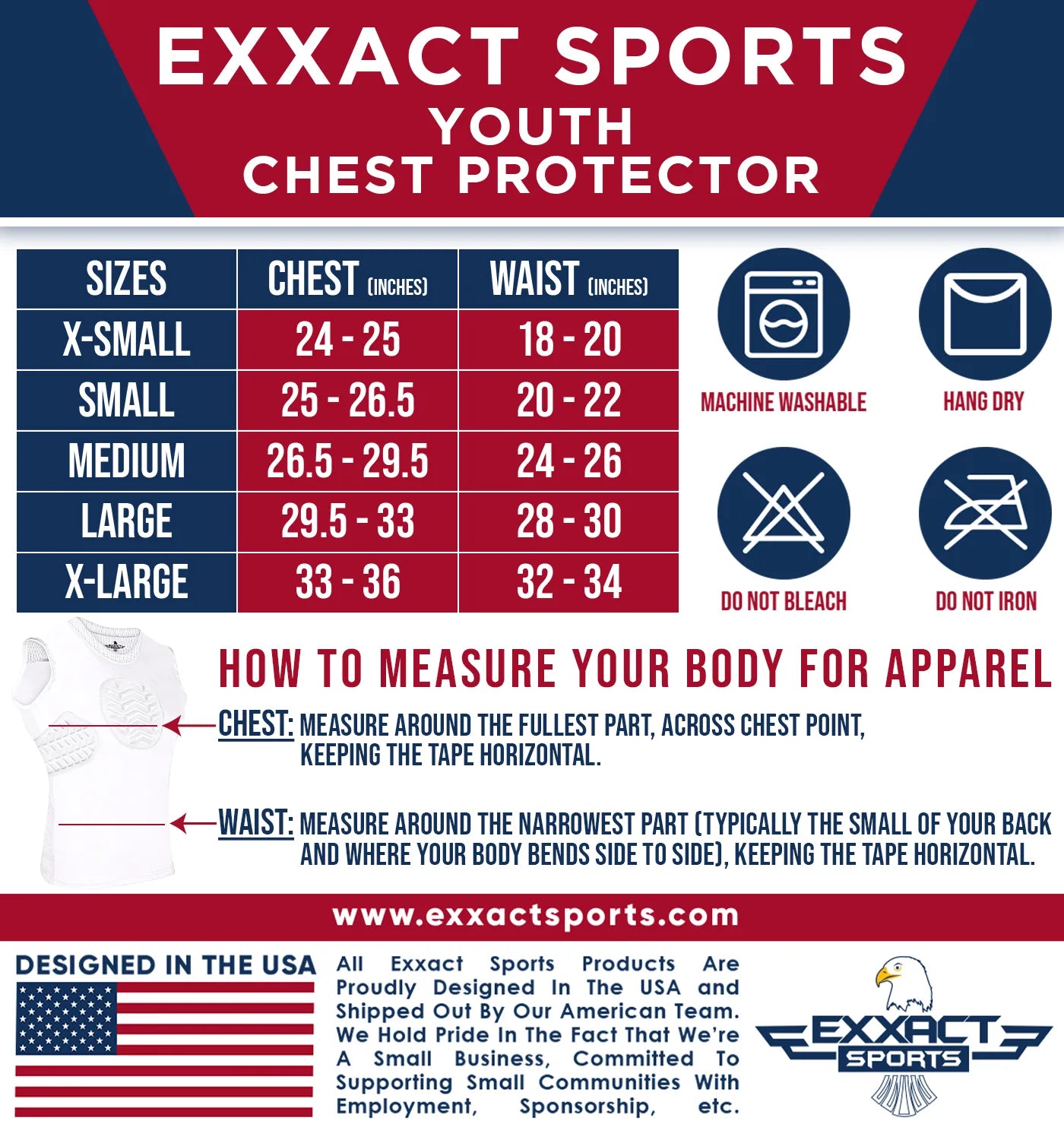 Youth Boys Baseball Chest & Rip Protector For Sternum Heart Protection (White)