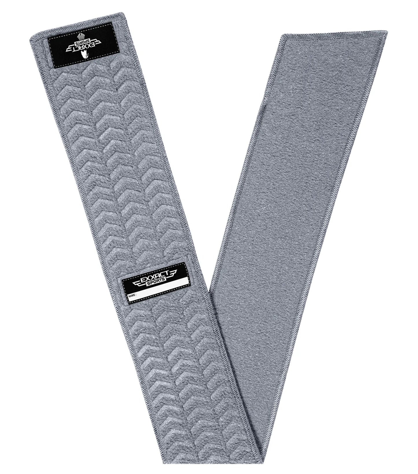 Streamer Football Towel with Hook & Loop Fastener (Gray)