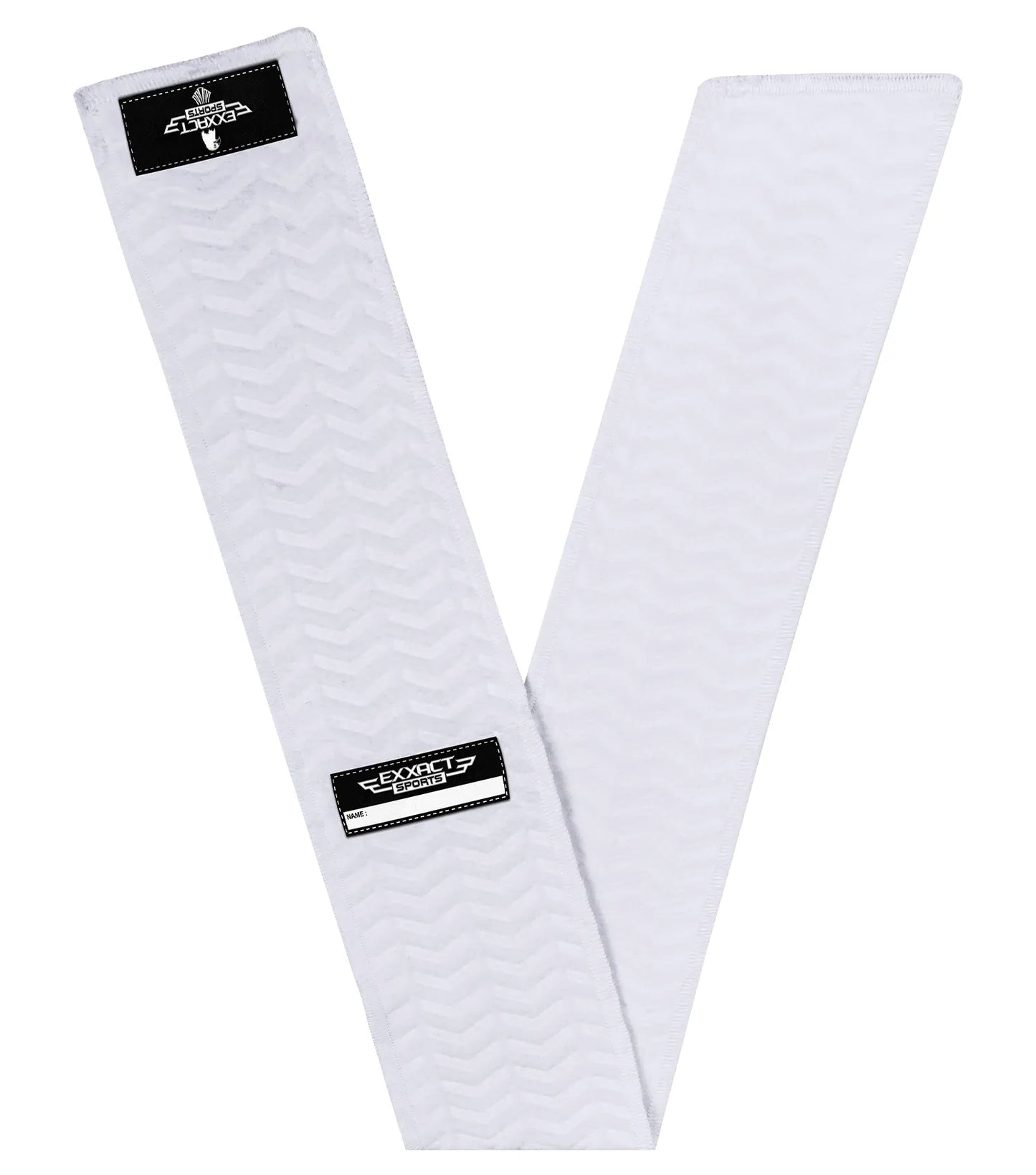 Streamer Football Towel with Hook & Loop Fastener (White)