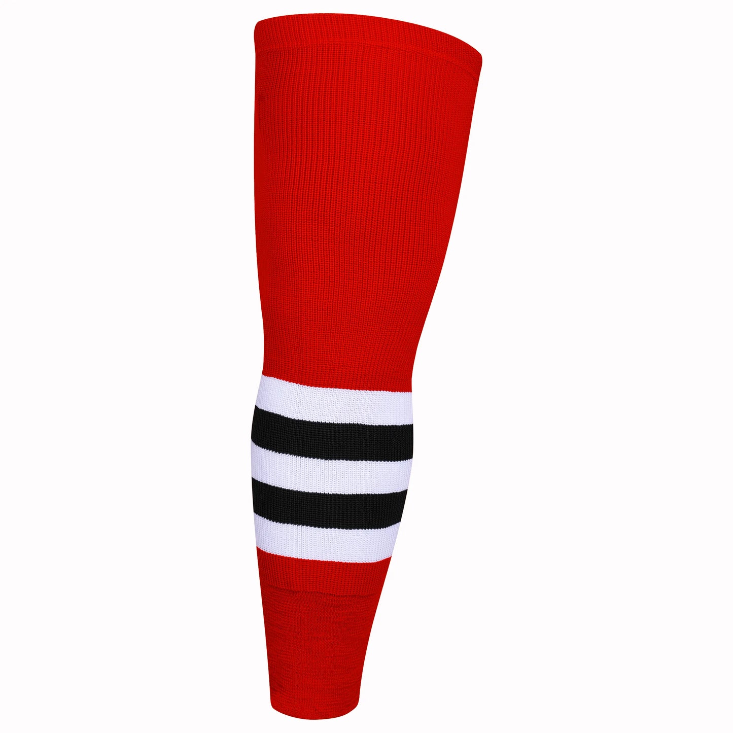 Knit Men & Women Hockey Socks Red / White & Black