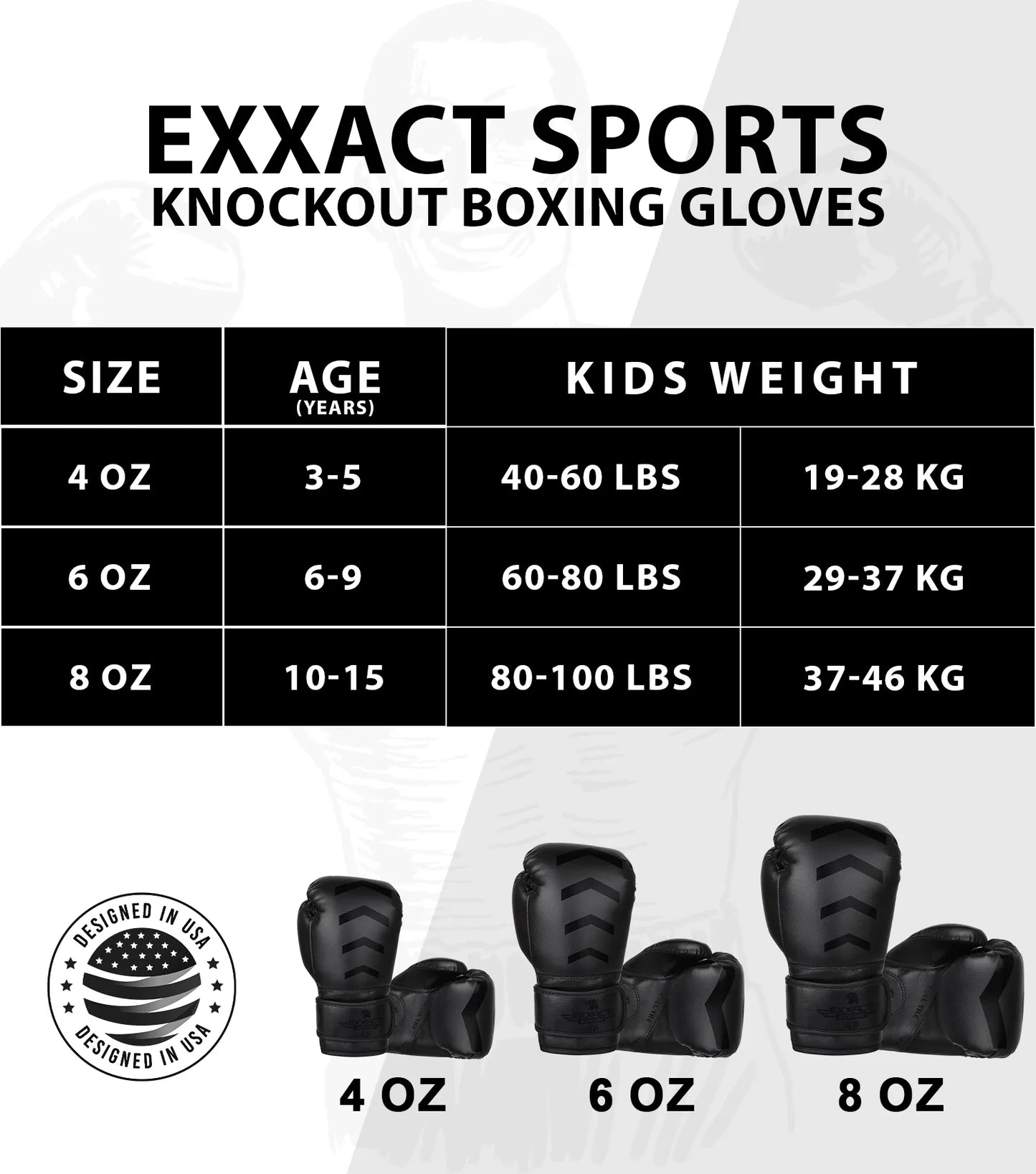 Kids Knockout Boxing Gloves with Padded Protection (Orange/Black)