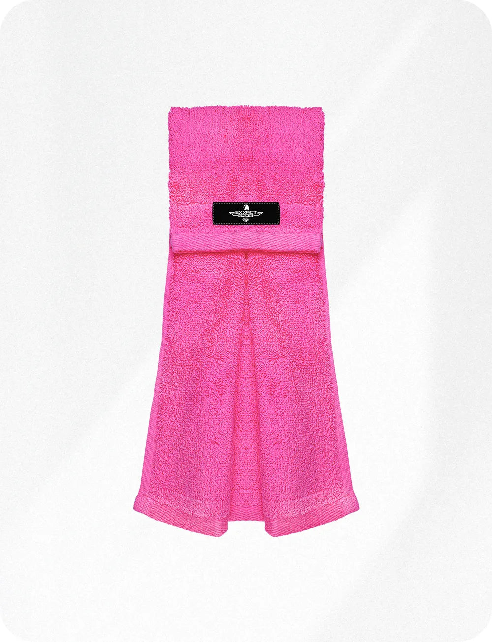 Football Towel with Hook & Loop Fastener, to Clean Hands, Visor and Gloves (Pink)