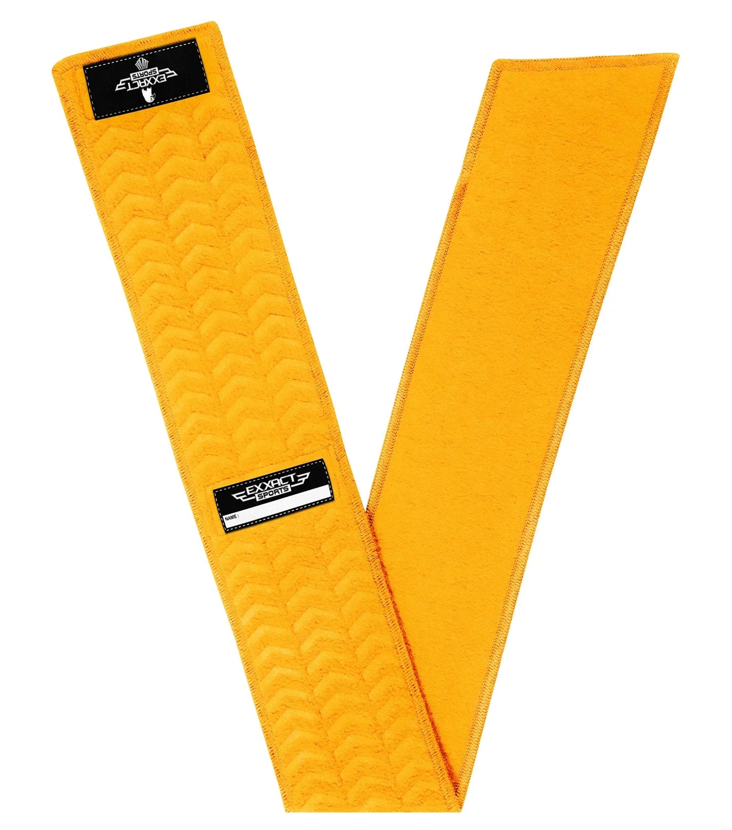 Streamer Football Towel with Hook & Loop Fastener (Gold)