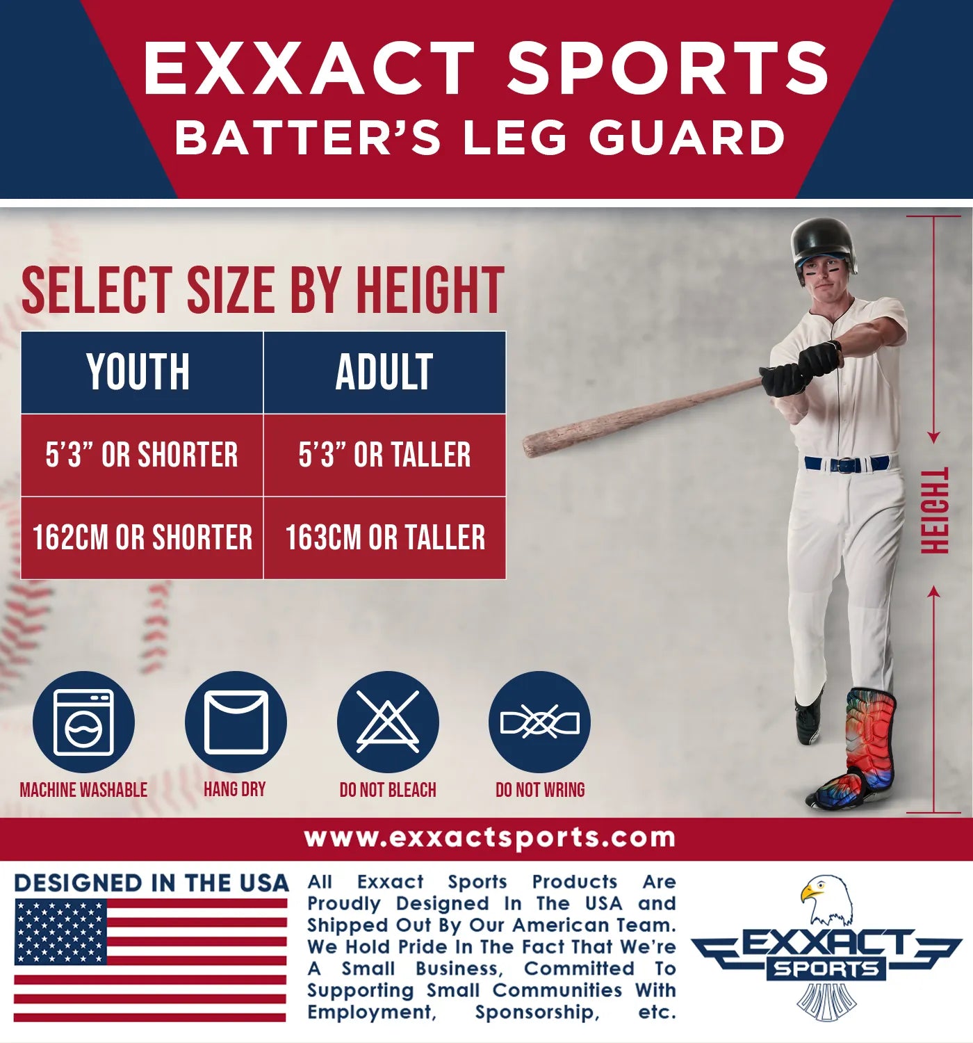 Baseball Batter's Leg Guard with Adjustable Straps (Tie Dye)