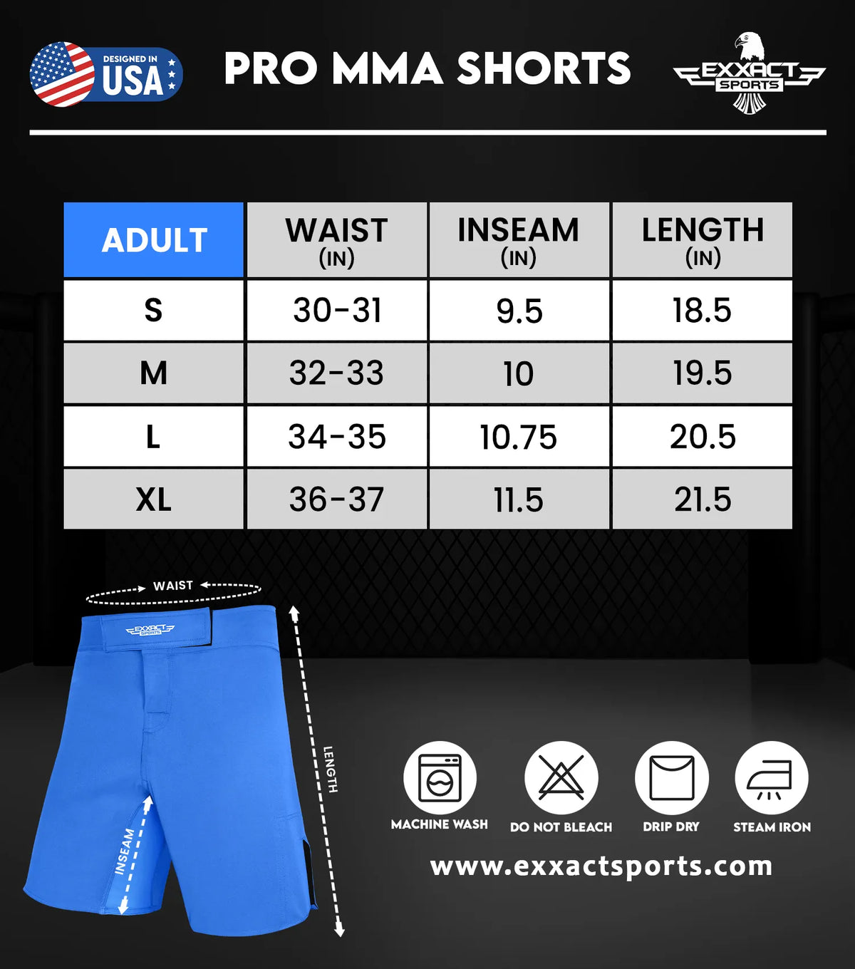 Men's Pro MMA Shorts, No-Gi BJJ Jiu Jitsu Shorts for Boxing, UFC & Cross Training Hanging (Skull)