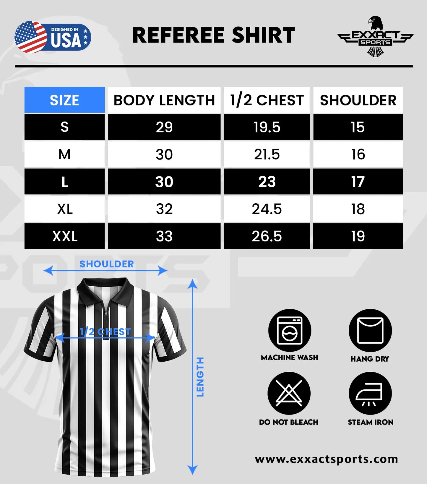 Referee Shirt for Men and Women, Black & White Stripes Umpire Uniform (Quarter Zipper)