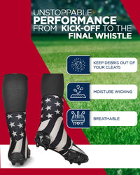 Spats Cleat Men & Boys Football Covers V (Gold Flag)