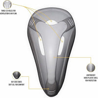 Boy's Padded Sliding Shorts with Hard Protective Cup (Black)