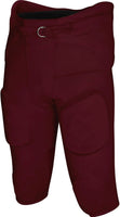 Gladiator Men's Integrated Football Pants with Built-in Pads (Maroon)