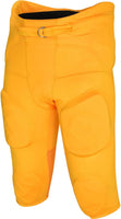 Gladiator Men's Integrated Football Pants with Built-in Pads (Gold)