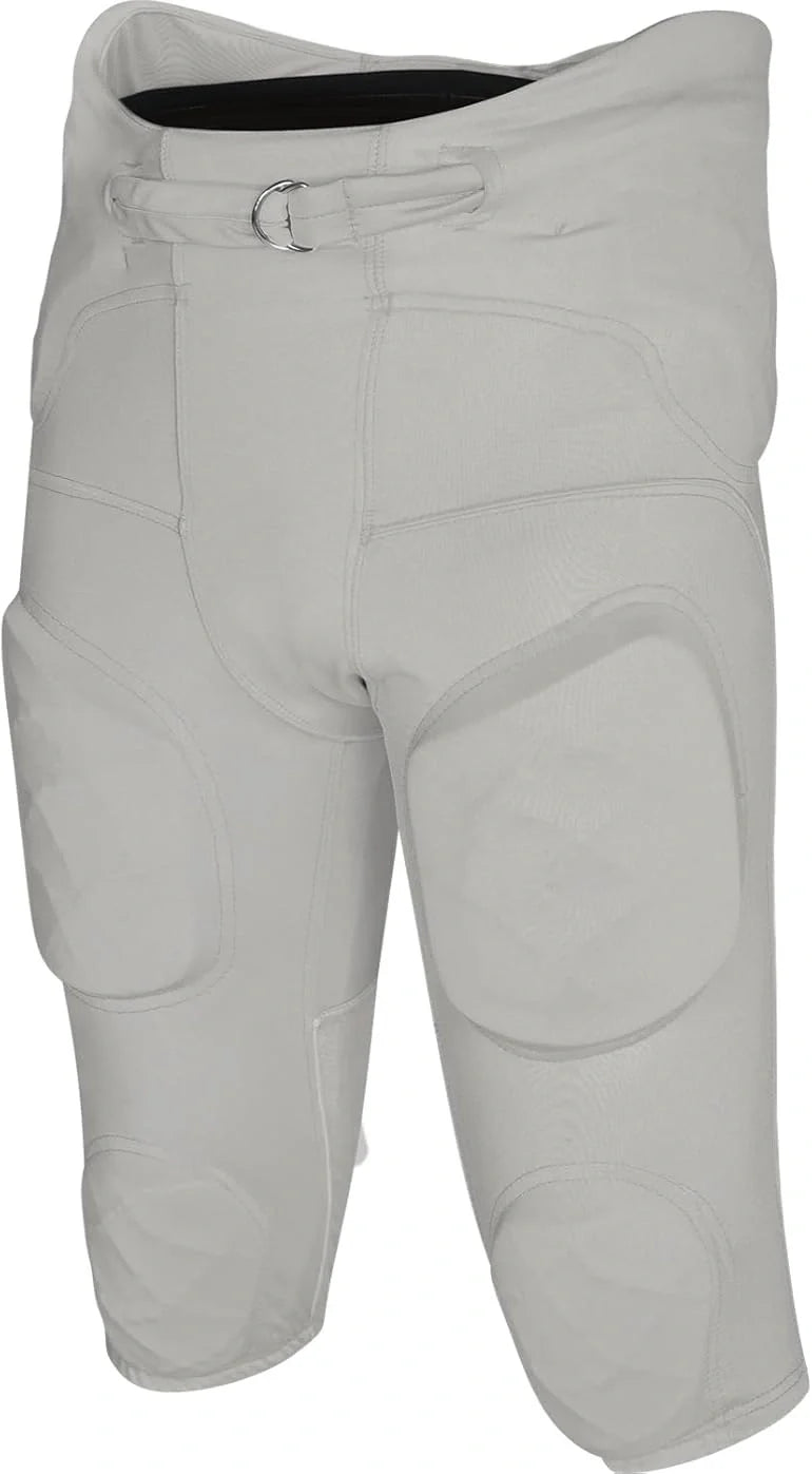 Gladiator Men's Integrated Football Pants with Built-in Pads (Silver)