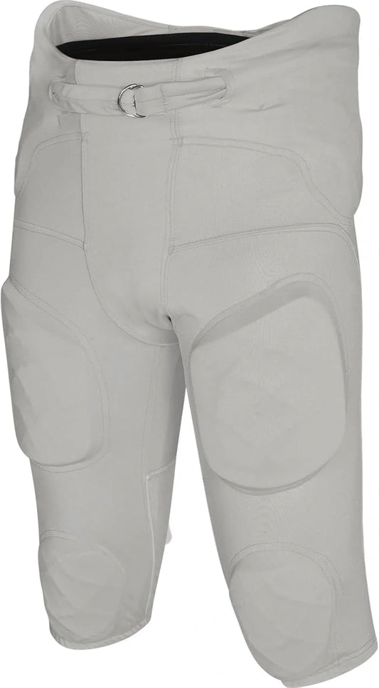 Gladiator Men's Integrated Football Pants with Built-in Pads (Silver)