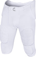 Proline Men's Integrated Football Pants with 7 Flex Pads White (Adult)