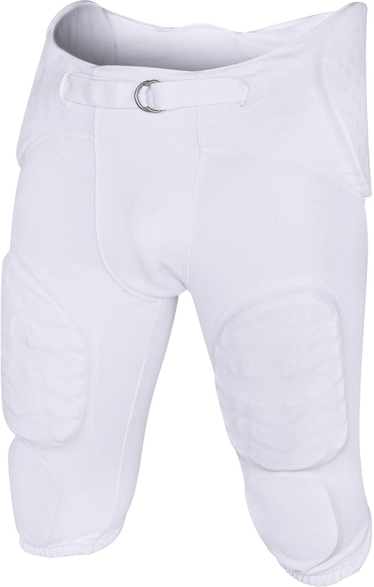 Proline Men's Integrated Football Pants with 7 Flex Pads White (Adult)