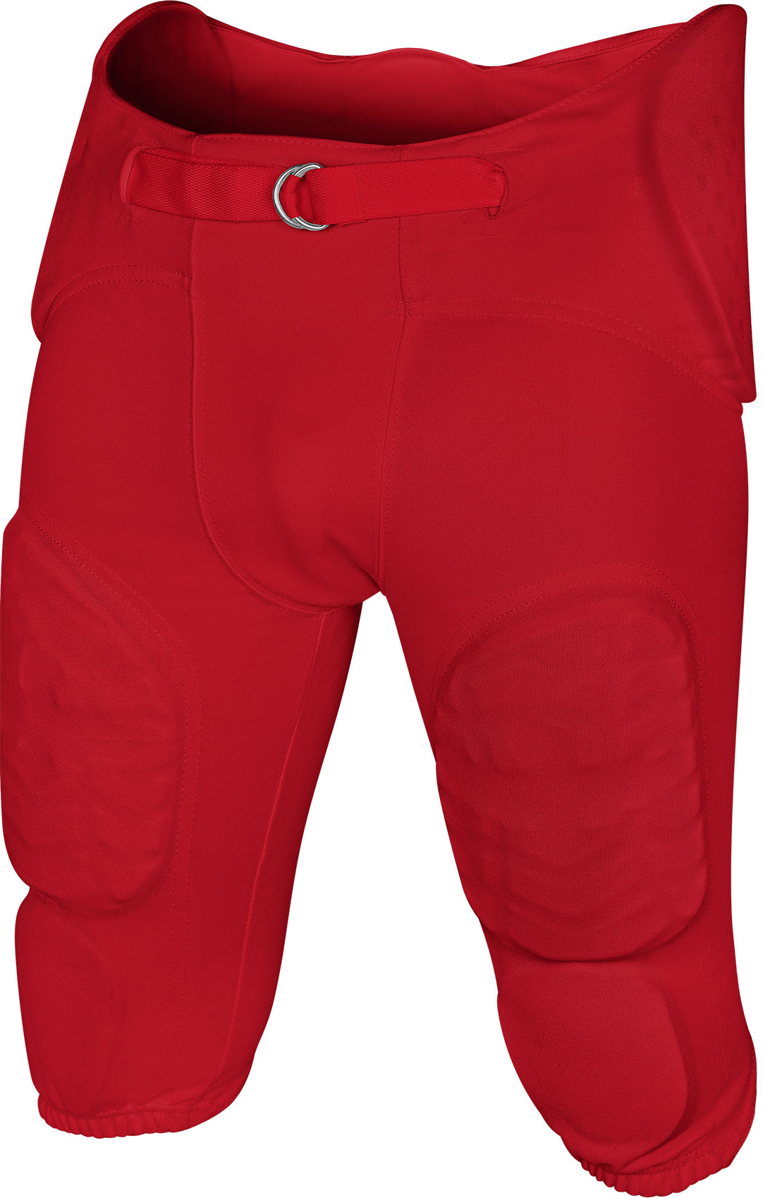 Proline Men's Integrated Football Pants with 7 Flex Pads Red (Adult)