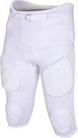 Gladiator Men's Integrated Football Pants with Built-in Pads (White)