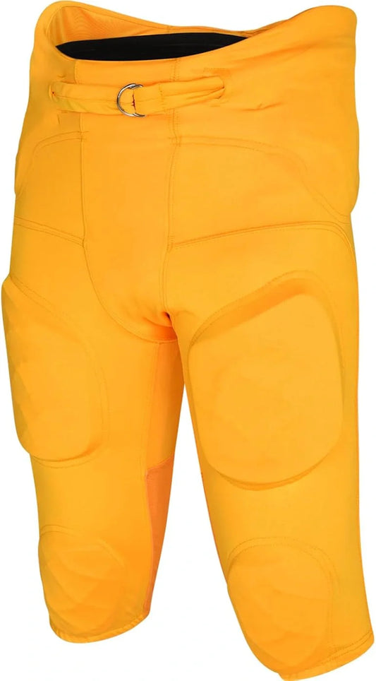 Gladiator Men's Integrated Football Pants with Built-in Pads (Gold)