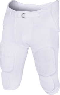 Proline Men's Integrated Football Pants with 7 Flex Pads White (Adult)