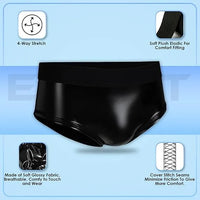 Men's Wet Look Shining Bodybuilding Posing Trunks