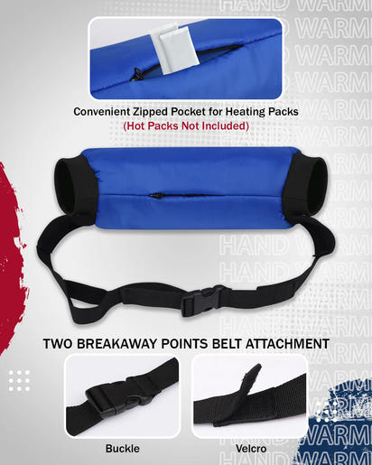 Hand Warmer Mens & Boys Football Pouch (Elite Royal BLue)