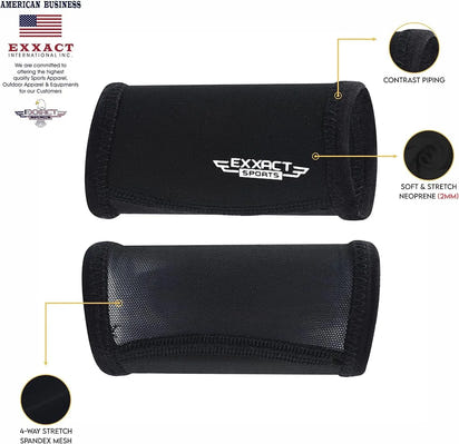 Neoprene Chin Strap Cover for Ultimate Comfort and Protection (Black)