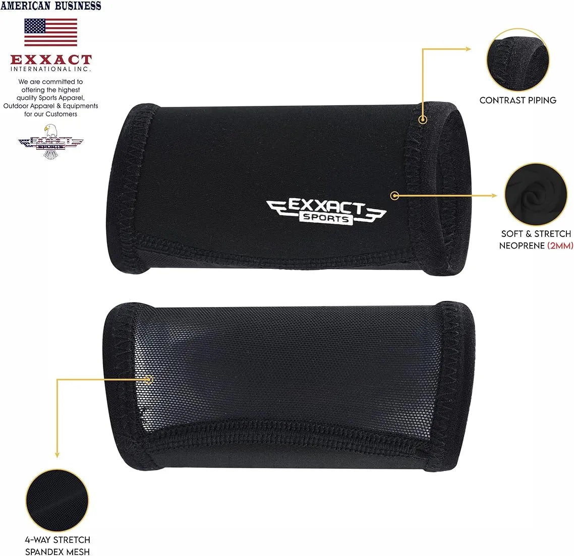 Neoprene Chin Strap Cover for Ultimate Comfort and Protection (Black)