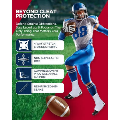 Spats Cleat Men & Boys Football Covers (Black Camo)