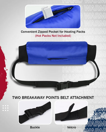 Hand Warmer Mens & Boys Football Pouch (Royal Blue)