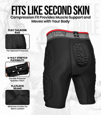 Elite 5-Pad Men Football Girdle with Cup Pocket (Adult)