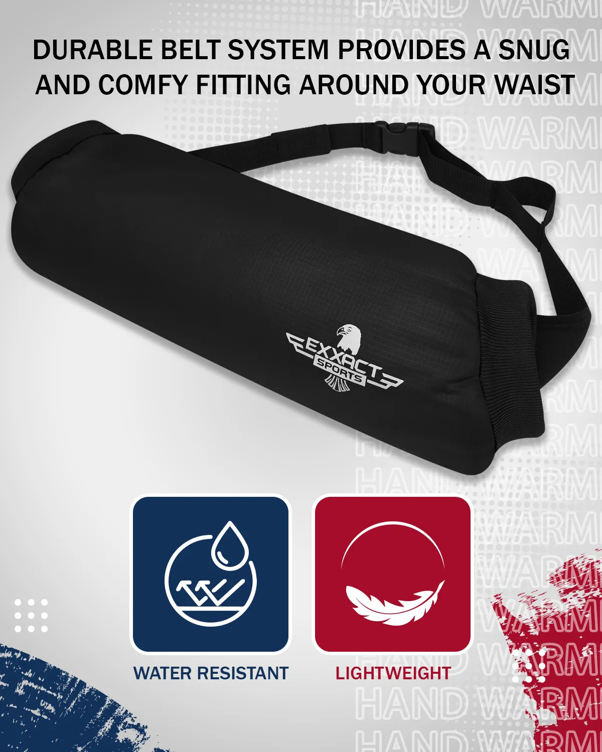 Hand Warmer Mens & Boys Football Pouch (Elite Black)