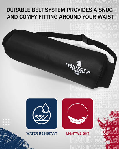 Hand Warmer Mens & Boys Football Pouch (Black)