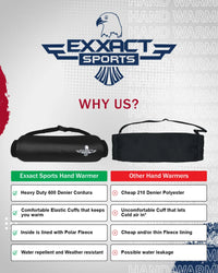 Hand Warmer Mens & Boys Football Pouch (Black)