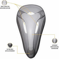 Men's Padded Sliding Shorts with Hard Protective Cup (Black)