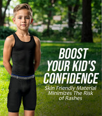 Rebel 5-Pad Boys Football Girdle with Cup Pocket Black (Youth)