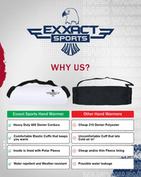 Hand Warmer Mens & Boys Football Pouch (Elite White)