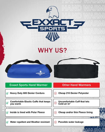 Hand Warmer Mens & Boys Football Pouch (Elite Royal BLue)