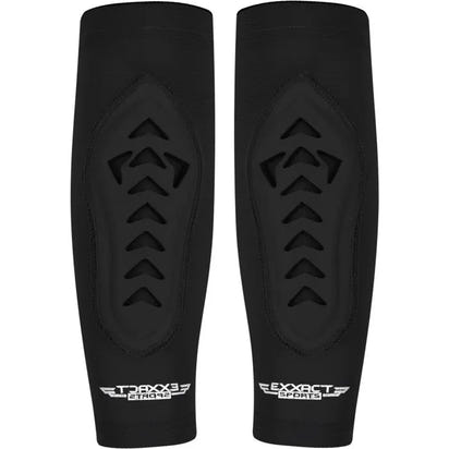 Forearm Padded Compression Sleeve For Football, Baseball (1 Pair) Black