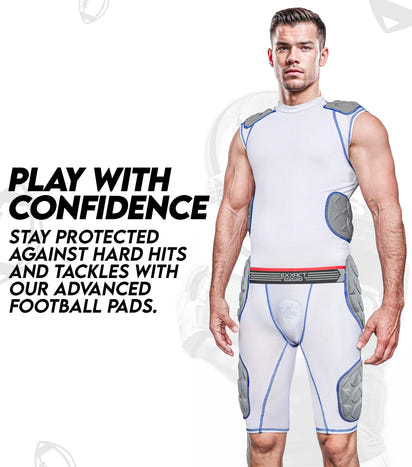 Touchdown 5-Pad Men's Football Girdle with Cup Pocket (Adult)