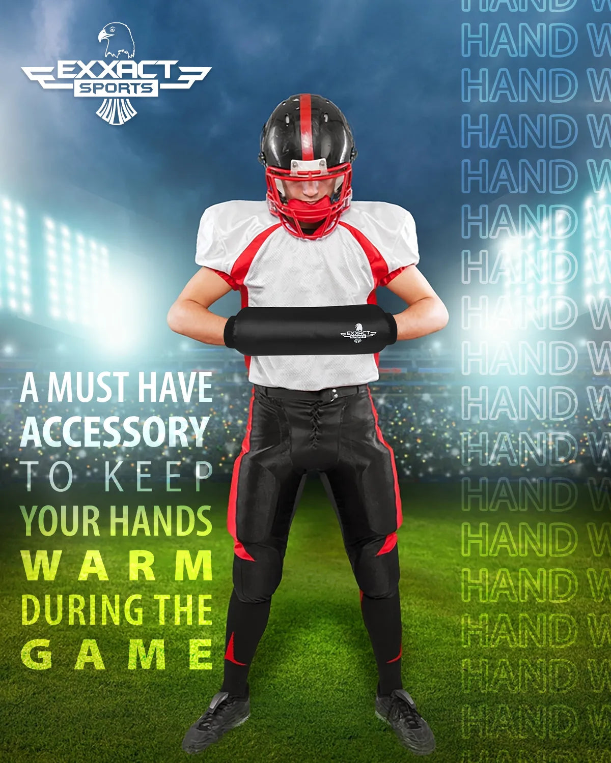 Hand Warmer Mens & Boys Football Pouch (Black)