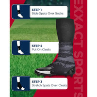 Spats Cleat Men & Boys Football Covers (Black Camo)
