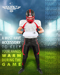 Hand Warmer Mens & Boys Football Pouch (Elite White)