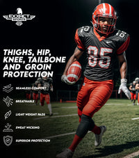 Battle 7-Pad Men's Football Girdle with Cup Pocket (Adult)