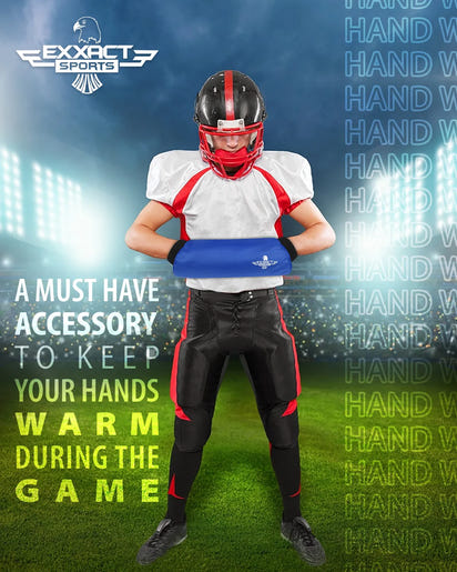 Hand Warmer Mens & Boys Football Pouch (Elite Royal BLue)