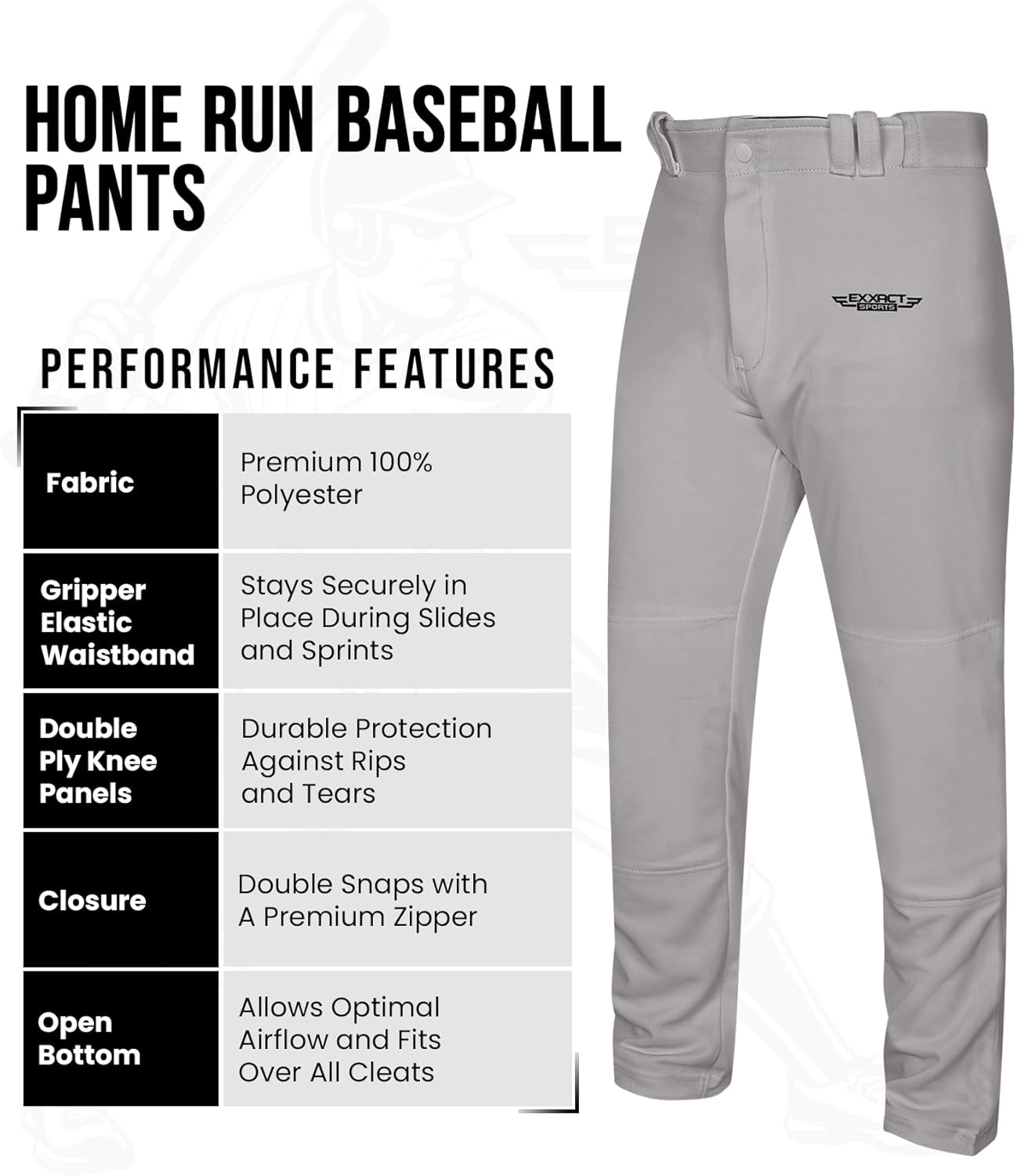 Home Run Youth Baseball Pants™
