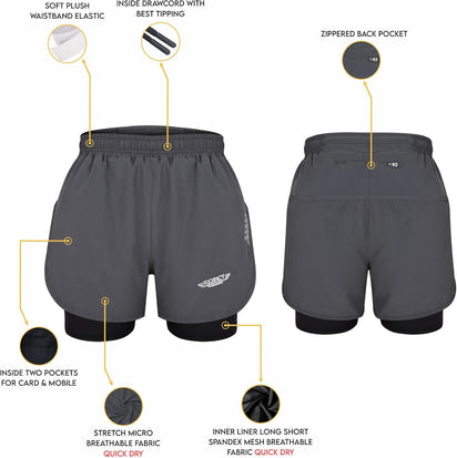 Elevate 2-in-1 Athletic Shorts™