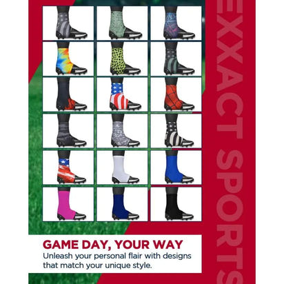 Spats Cleat Men & Boys Football Covers (Black Camo)