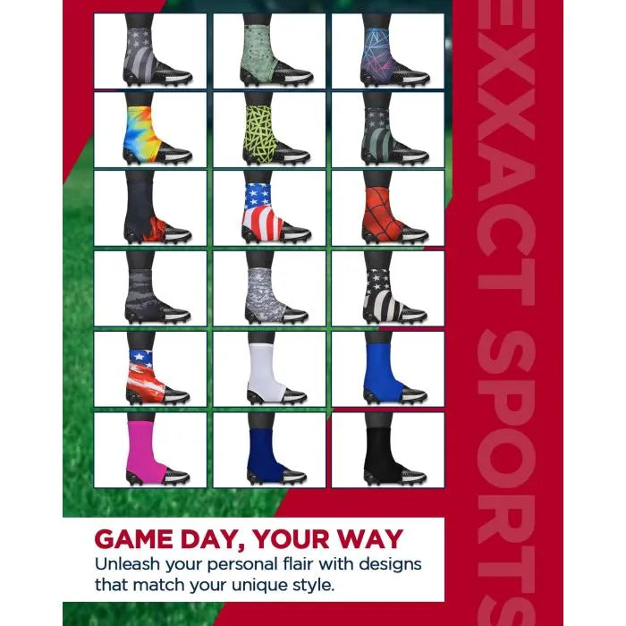 Spats Cleat Men & Boys Football Covers (Black Camo)