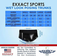 Men's Wet Look Shining Bodybuilding Posing Trunks