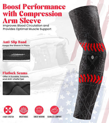 Premium Kids' Batting Gloves & Arm Sleeve™